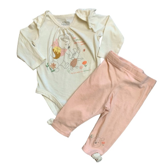 Disney Winnie the Pooh baby two-piece outfit - Picture 1 of 7